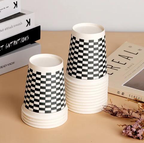 Cheap Disposable 8oz Double PE Coated Single Paper Cup 300ml for Cold Drinks for sale