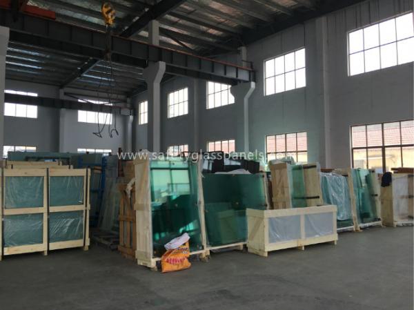 Green Curved Laminated Safety Glass Balustrade With CE / CSI / ASTM / BS