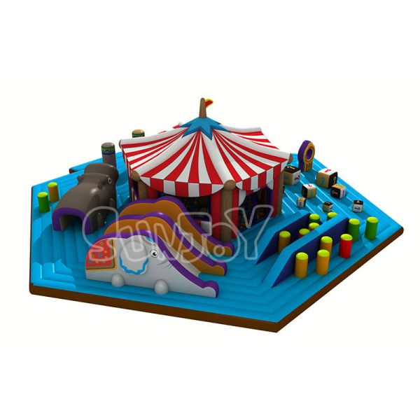 Happy Circus Playground 1000D Plato Inflatable Play Park
