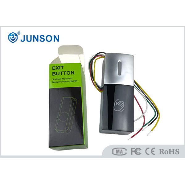 Mini No Touch Exit Button Zinc Alloy DC12V Waterproof IP68 With LED Indicator
