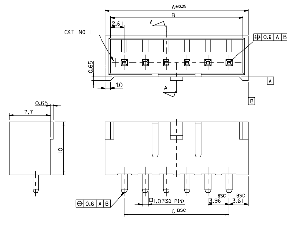 5600200520 Molex Automotive Connectors DuraClik Wire to Board Header Single Row