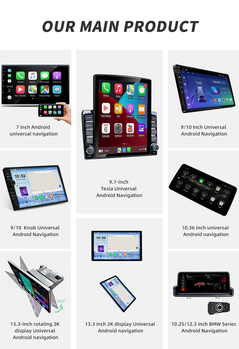 Universal Car Fitment 2.5D IPS Touch Screen 2 32G Android 12 Car Multimedia Player 9/10 Inch Radio Audio Head Unit