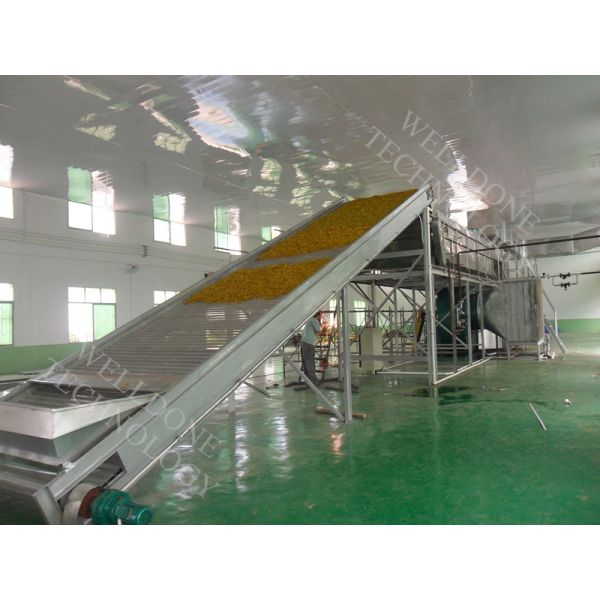 Electric Heating Conveyor Belt Dryer With Plate / Dense V Shape Belt