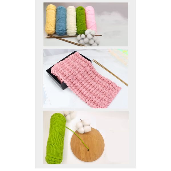 Recycled Crochet Milk Invisible Knot Yarn Anti Bacteria Moistureproof