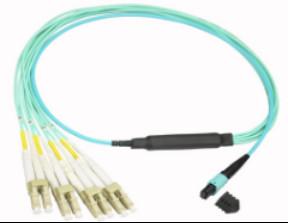 Cheap 850nm 40G QSFP+ Breakout Cable 8 Core QSFP MPO Connector for sale
