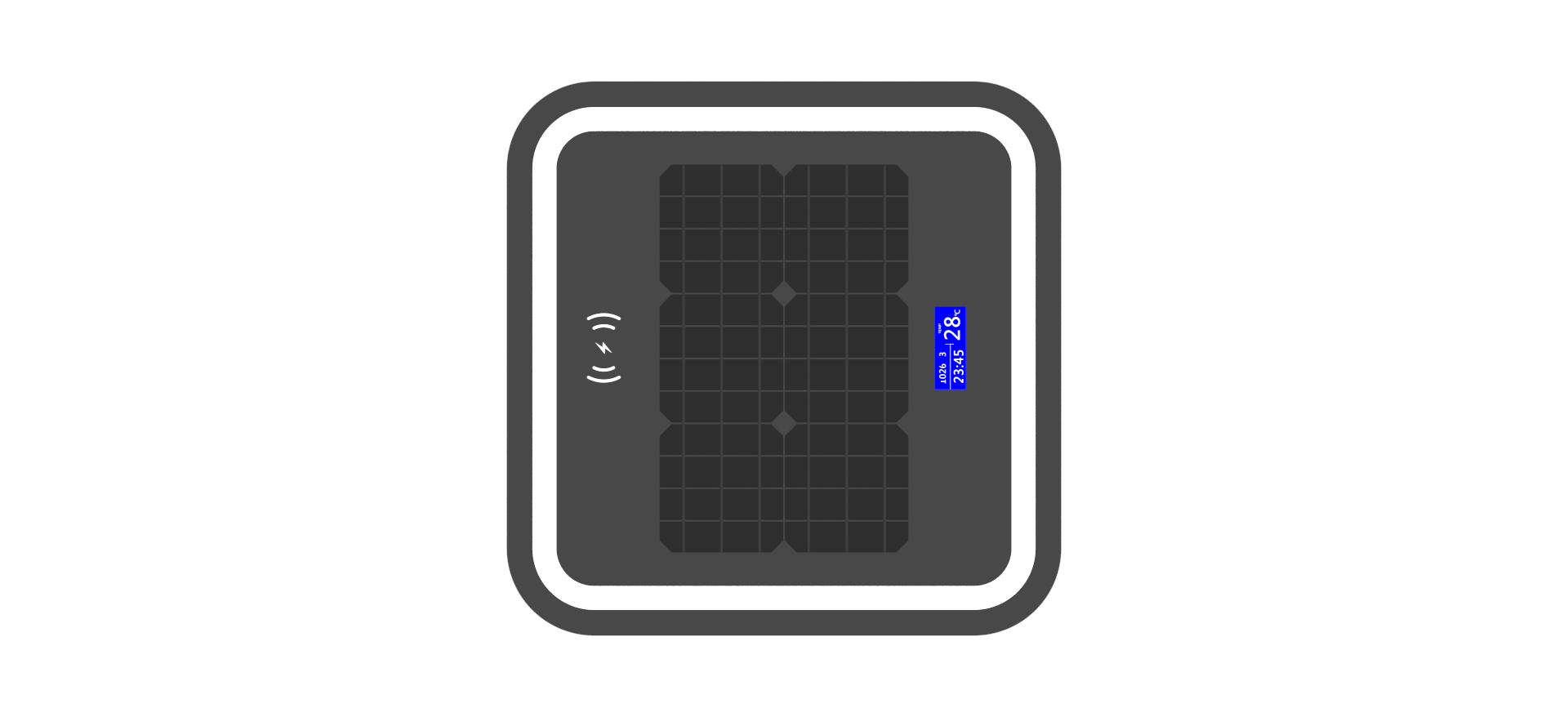 Under Embed 30W 20Ah LiFePO4 Solar Charging Coffee Table