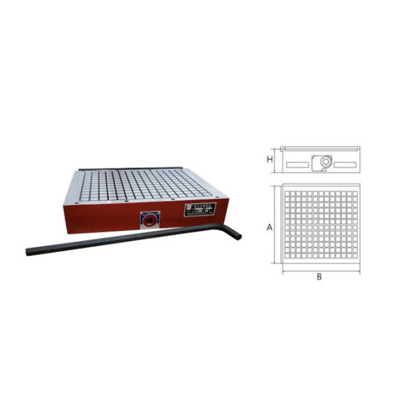 XCM91 20Kg/Cm2 Solid Rectangular Permanent Magnetic Chuck for CNC milling machine