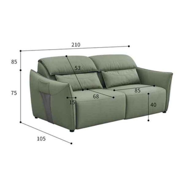 BN Push-Pull Sofa Bed Solid Wood Frame Multifunctional Sofa Bed Electric Switch Panel Telescopic Function Sofa Bed