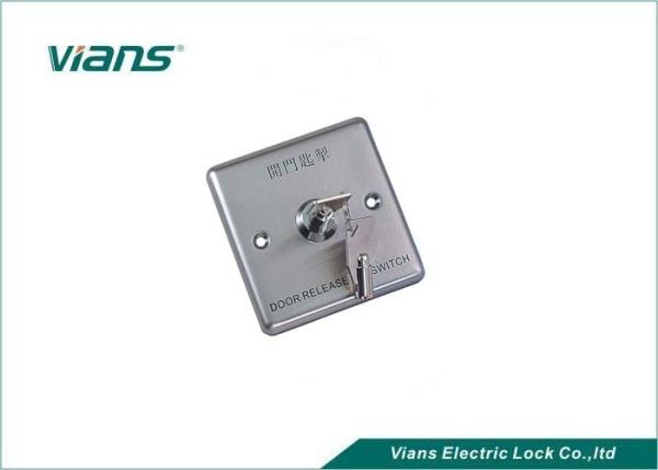 Cheap Durable Aluminum Alloy Door Exit Button / push button exit switch With Emergency Key for sale