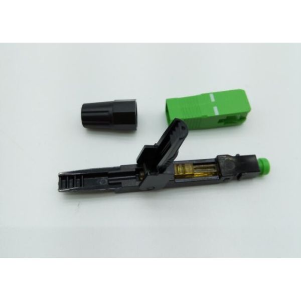 Pre - Polished Fiber Optic Fast Connector Easily Installed For 2 X 3 mm Drop Cable