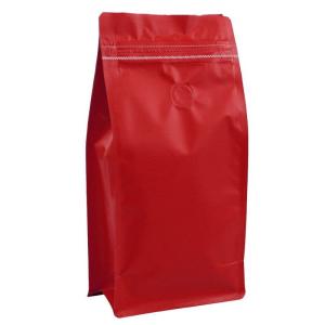 China Aluminum Foil Coffee 1000g Flat Bottom Bag Packaging Tea Packaging Pouch With Valve on sale