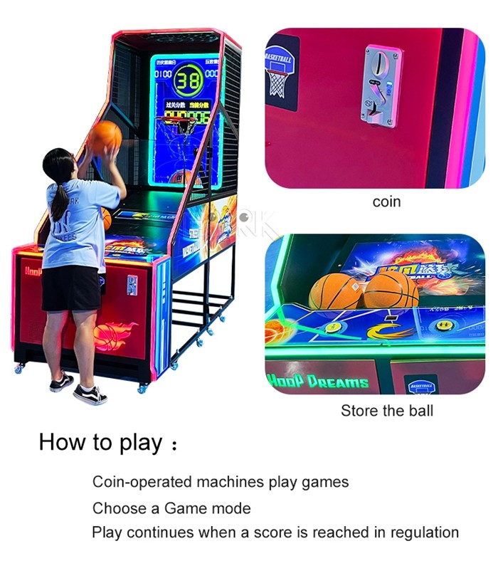 Led Basketball Machine Amusement Park Whirlwind Of Basketball Arcade Game