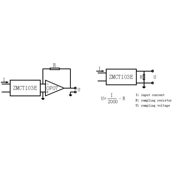 3% DC Immunity Error PCB Mount Transformer Zero Phase 4000V Isolation Voltage