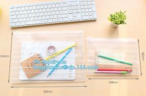 China plastic slider zipper PVC bag clear vinyl cosmetic bag, clear vinyl plastic zipper bags for packing/ side gusset bag on sale