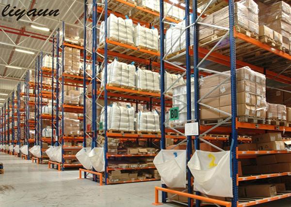 Cheap Optional Color Very Narrow Aisle Pallet Racking , Narrow Aisle Racking System for sale