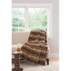 Best Better Homes and Gardens 50&quot; x 60&quot; Faux Fur Throw, Mixed Leopard wholesale