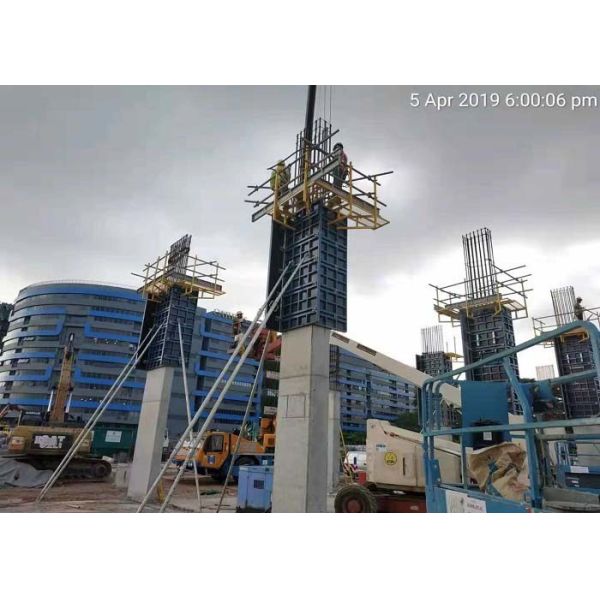 Fast Assembling Concrete Column Formwork System Increased Building Efficiency