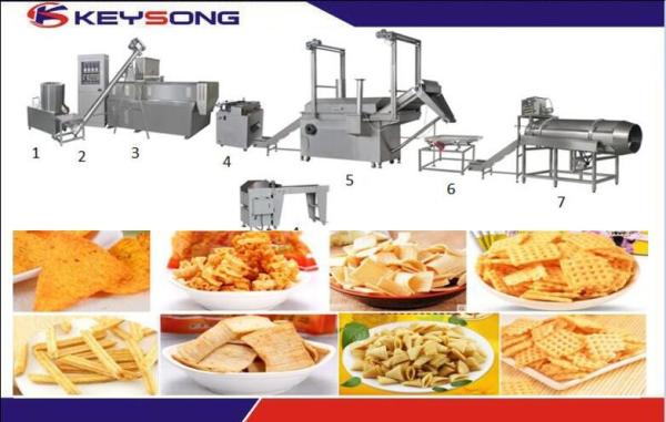Cheap Frying Pellet Snack Food Making Machine , Rice Chips Making Machine for sale