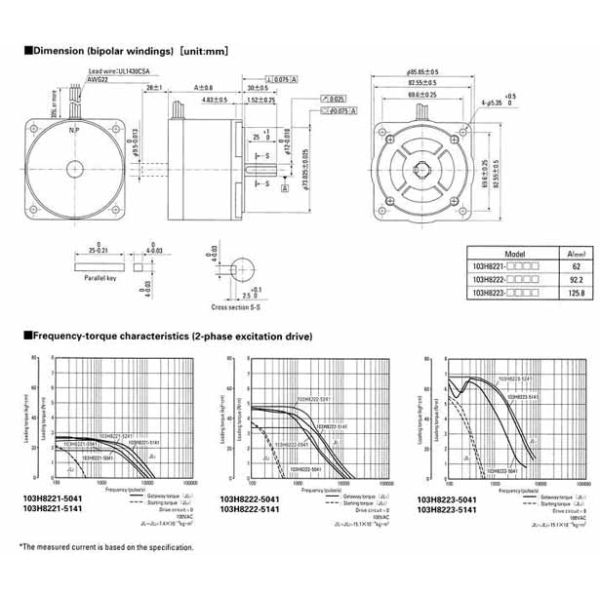 Sanyo stepping motor 103H8222-5241