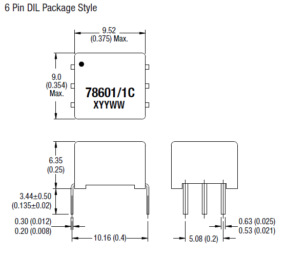 General Purpose Gate Drive Transformer , 78601/4C SMD Pulse Transformer