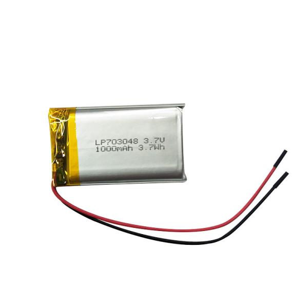 Cheap LP703048 3.7V 1000mAh Lithium Polymer Rechargeable Battery for sale