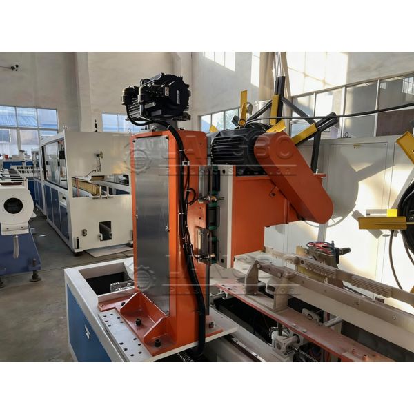 Automatic High Speed Plastic PP PE PVC Pipe Slotting Grooving-Cutting Machine