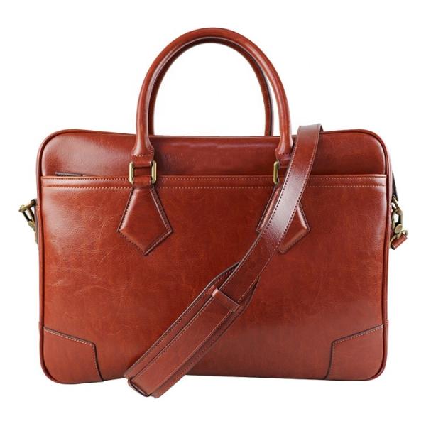 Cheap Riendly Recycled Leather Briefcase Leather Laptop Bag For Men Fashion Men Genuine Leather Bags For Me for sale