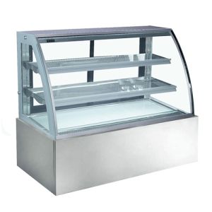 Buy cheap Rear Opening Refrigerated Cake Showcase 126cm Width Bakery Glass Showcase from wholesalers
