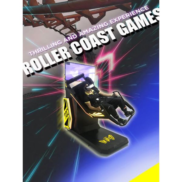 42'' Screen 360° Rotating 9D VR Cinema Roller Coaster Simulator