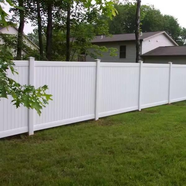 Cheap Outdoor Decorative 6x8 Feet Privacy Plastic Beautiful White Vinyl Pvc Fence Panel for sale