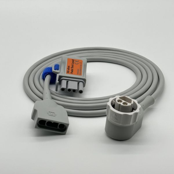 Mindray BeneHeart Defibrillator Pads Cable with 50ohm test Load 115-006578-00 MR6702 MR6701