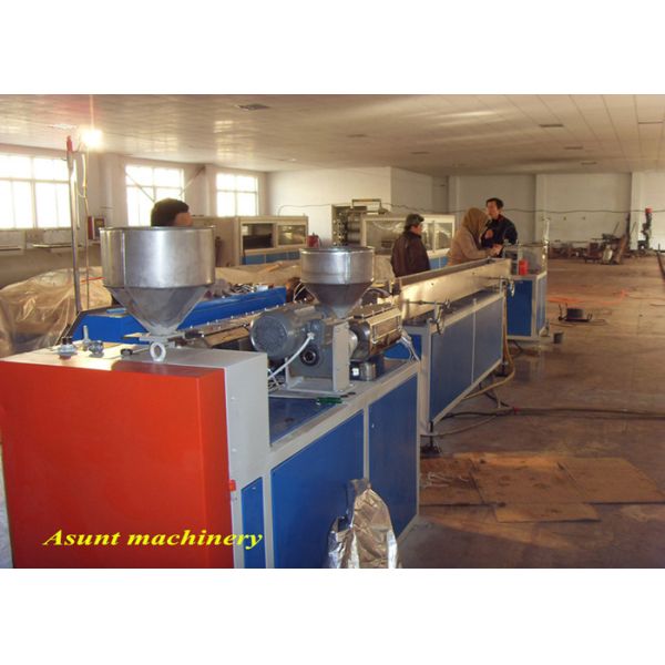 Automatic Single Screw PE PP Garden Pipe Making Machine With Three Color
