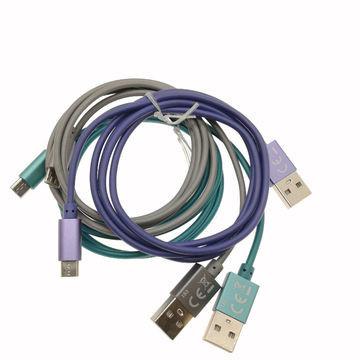 Cheap Colorful TPE Micro USB Data Cable USB Charging Cable For Computer, Mobile Phone, Tablet, Power Bank for sale