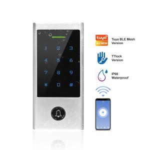 China Wifi Tuya IP66 Waterproof Access Control System Touch Keypad RFID Card Reader Standalone Access Control with TTLock Door on sale