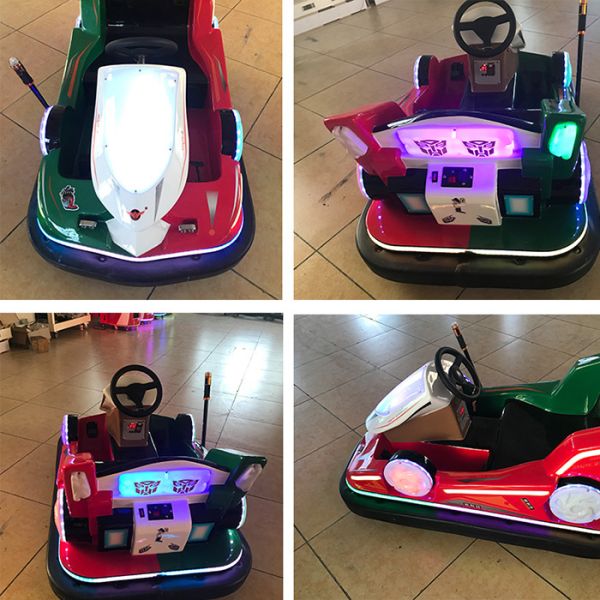 Square 1 Player Kids Bumper Car Drift Car Game Machine With 40AH Battery