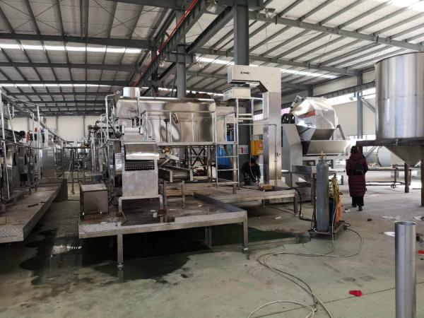 Cheap High Automation Soybean Peanut Frying Machine , Industrial Snack Frying Equipment for sale