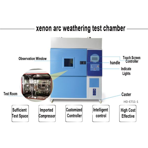 Programmable Controller Xenon Test Chamber , Anti Weather Plastic q-Sun Xenon Tester