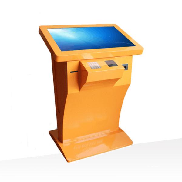 Cheap 32 Inch Horizontal Build-In Pc Multi Touch Screen Interactive Self-Service Kiosk With Printer And Card Reader for sale