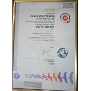 Precision Metal Workshop Co., Limited Certifications