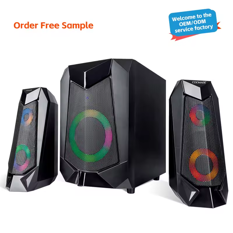 RGB Lights Wireless Charging Bluetooth Speaker For Small Business And Office 118*77*43mm