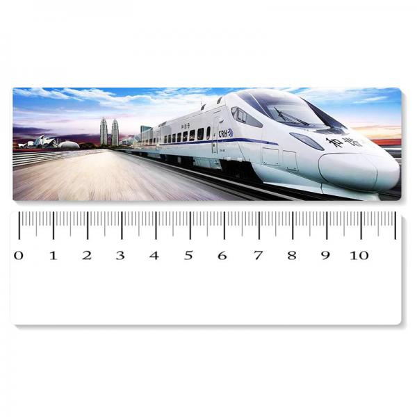 Eco - Friendly Custom Printed Plastic Rulers / 3D Printing Service With Railway Pattern