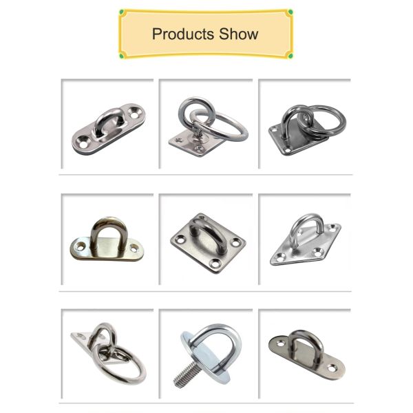 Marine Rigging Hardware Stainless Steel 304 Diamond Eye Plate High Strength