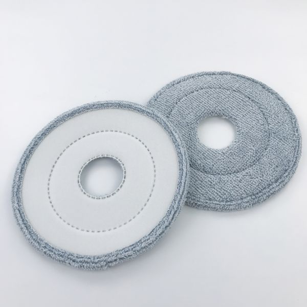 23cm Round Microfiber Wet Mop Head For Steam Broom
