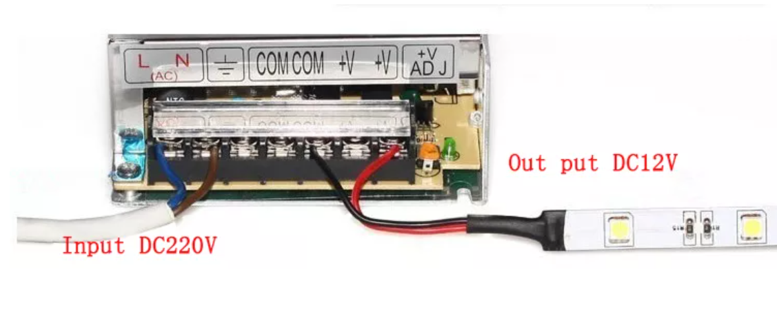 Aluminum Shell SMPS 12V 100W Active PFC Power Supply For LED Lights