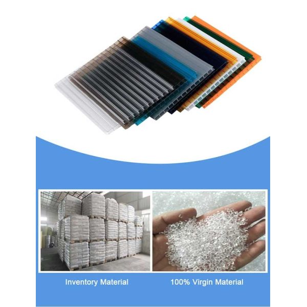 Twin Wall Soundproof Polycarbonate Hollow Sheet