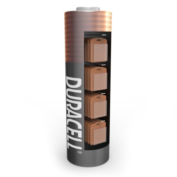 AAA Battery Point Of Sales Displays Counter Display Stand With Hanging Hooks