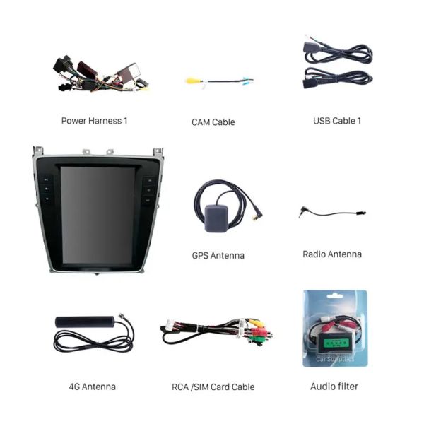 Vertical Screen 9.7'' Car Radio GPS Navigation Multimedia For Flying Spur 2012-2019