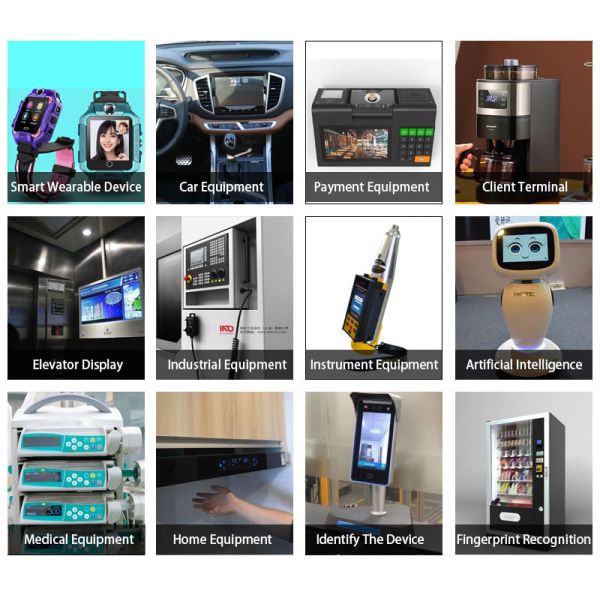 All Black Effect Square Touch LCD Display 3.95 Inch TFT LCD Capacitive Touchscreen