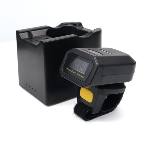 Wearable Finger Ring Barcode Scanner 2D QR Code Reader for Inventory Management & Fast Scanning