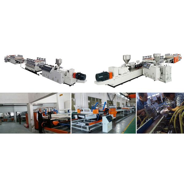 WPC Wood Plastic Flooring Production Machine Wpc Floor Extrusion Line